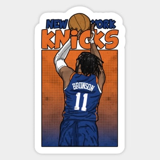 Retro Jalen Brunson Sticker